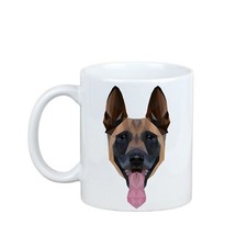 Malinois chien de berger belge géométrique tasse Art-Dog