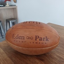 Ballon de rugby legend en cuir vintage Eden park stade de France 1987 collec rar