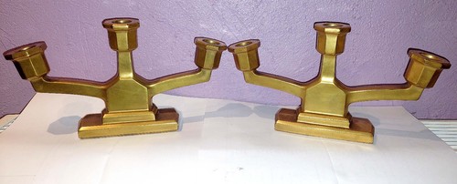 Rare paire bougeoirs - de,