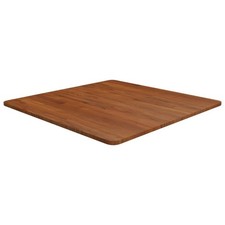 Square Table Top Light Brown 19.7"x19.7"x0.6" Treated Solid Wood Oak vidaXL