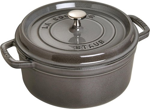 Staub pico cocotte ronde - ronde, gris
