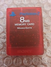 Carte Mémoire Sony Officielle 8 Mo Rouge PS2 | Memory Card PlayStation 2 RARE