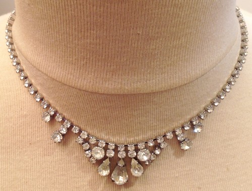 Collier bijou vintage couleur - collier,