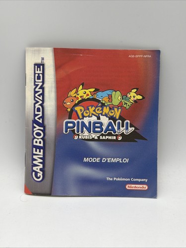 Notice pokémon pinball - notice, :