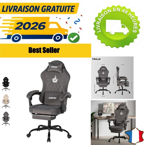 Fauteuil jeu ergonomique - fauteuil,