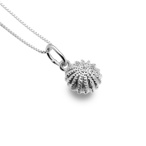 Pendentif oursin argent - pendentif, en