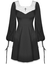 Robe mini gothique croisée - robe,