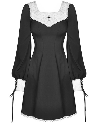 Robe mini gothique croisée - gothique,