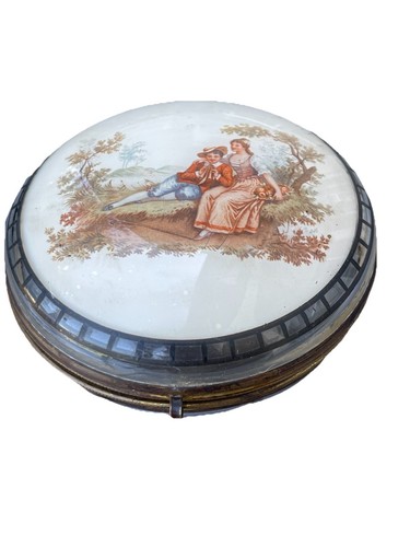 Bonbonnière ancienne verre - bonbonnière,