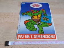 Autocollant Valise de jeu TORTUES NINJA - 1991