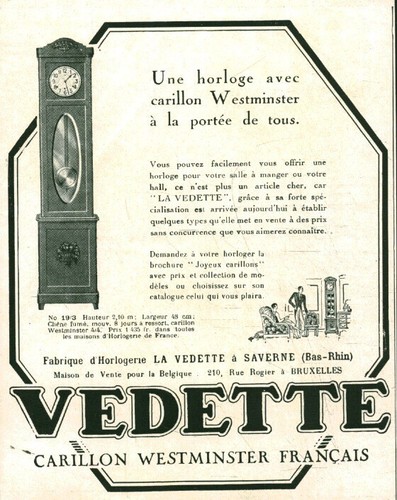 Publicité ancienne carillon