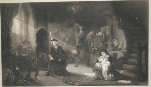 Eau forte gravure xix - xix, d'après
