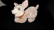 doudou peluche chien LA BELLE ET LE CLOCHARD allongé DISNEY 15cm
