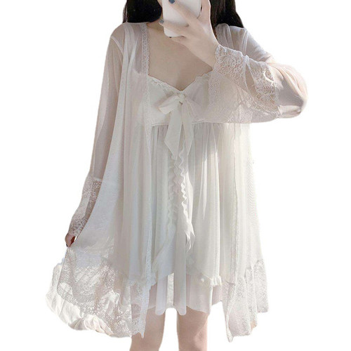 Femmes maille chemise nuit - de,
