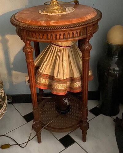 Petite table ronde art - ,
