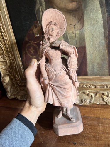 Statue terre cuite - statue,