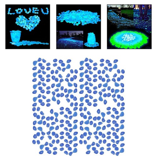 300pcs galets résine bleu - galets,
