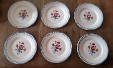 6 assiettes plates Nina Rosa