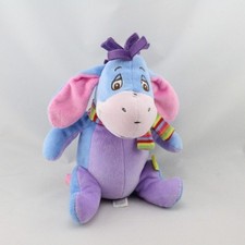 Doudou Bourriquet bleu mauve