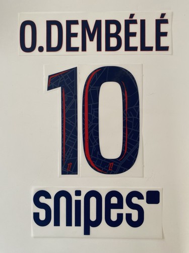 Flocage officiel psg dembele - flocage, o.dembele