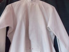 ANCIENNE CHEMISE DE GRAND PERE COTON EPAIS OU CHANVRE MONOGRAMME CV
