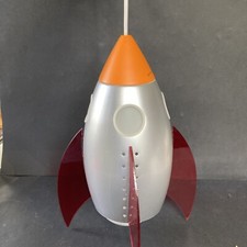 Suspension PHILIPS Forme Fusée Métal  Ailes Plexiglas Design Deco Espace Enfants