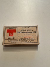 US WW2 IODINE APPLICATORS 10 VIALS BURROUGHS WELLCOME ORIGINAL - MEDICAL  DPTT