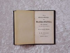 Antique Livre Miniature Bibliothèque Allemand Classiker Seume 68. Bande Vintage