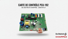 Carte de controle pcu-192 De Dietrich 200018121