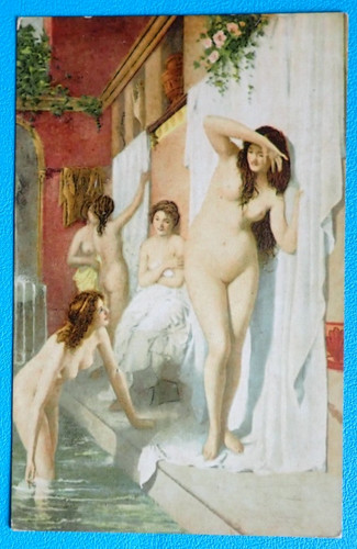 Cpa 1900 tableau - tableau, femmes