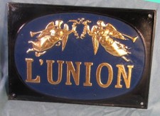 Ancienne plaque en tôle