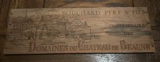 Estampe 51,5cm Façade de Caisse vin BOUCHARD P & F DOMAINES DU CHÂTEAU DE BEAUNE