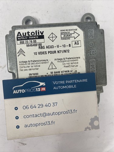 Calculateur capteur airbag - calculateur, de