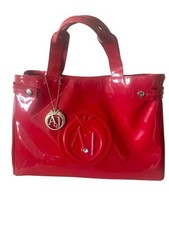 Sac cabas verni rouge armani - cabas,