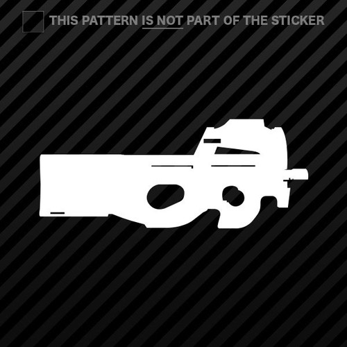 P90 sticker self adhesive - (2x),