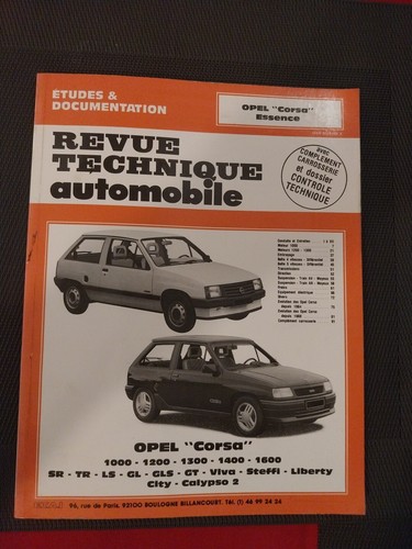 Revue technique opel corsa - revue,