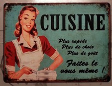 Plaque métal vintage