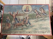 EX-VOTO Peint Sur Bois