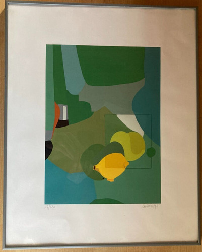 Litho sérigraphie couleur - litho,