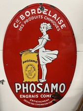 Plaque Publicitaire Émaillé « Phosamo Engrais»