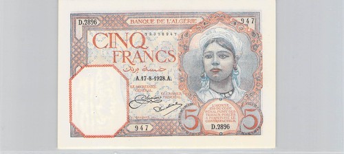 Banque algerie 5 francs - 5,