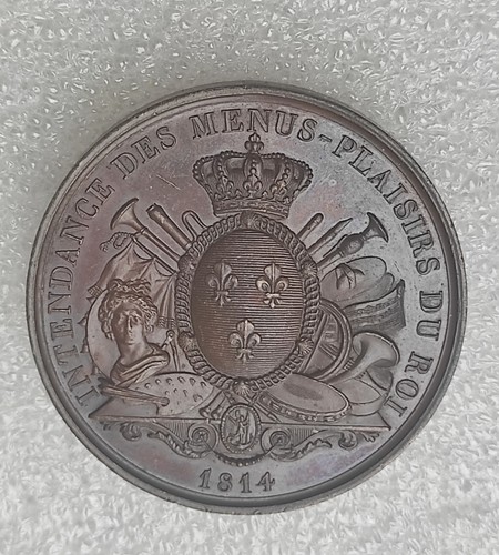 Medaille 1814 intendance des - ,