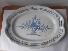 Ancien plat ovale faience Cul