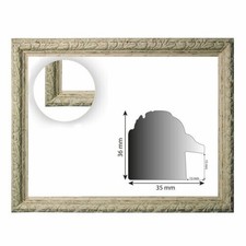 Cadre Baroque Blanc Finement