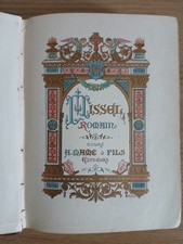 Missel ancien  1892 – Mame &