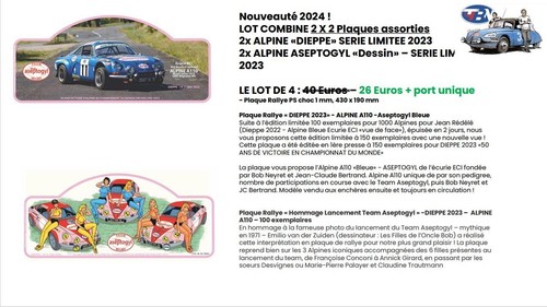 Lot plaques 2x2 - lot, alpine