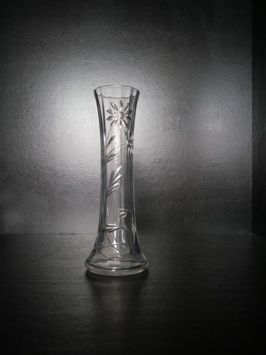Vase ancien cristal taillé - vase,
