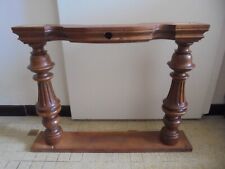 Ancienne balustre bois massif chêne sculpté table basse console 5 kg