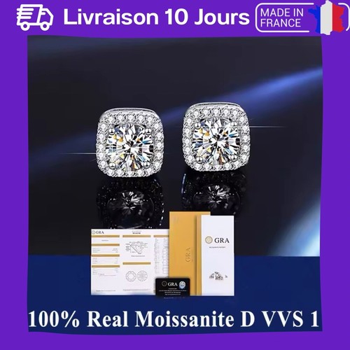 Boucles oreilles diamant vvs - d'oreilles,