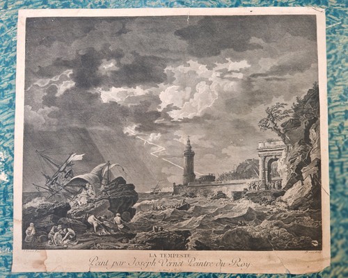 Gravure sur papier - , xviiième